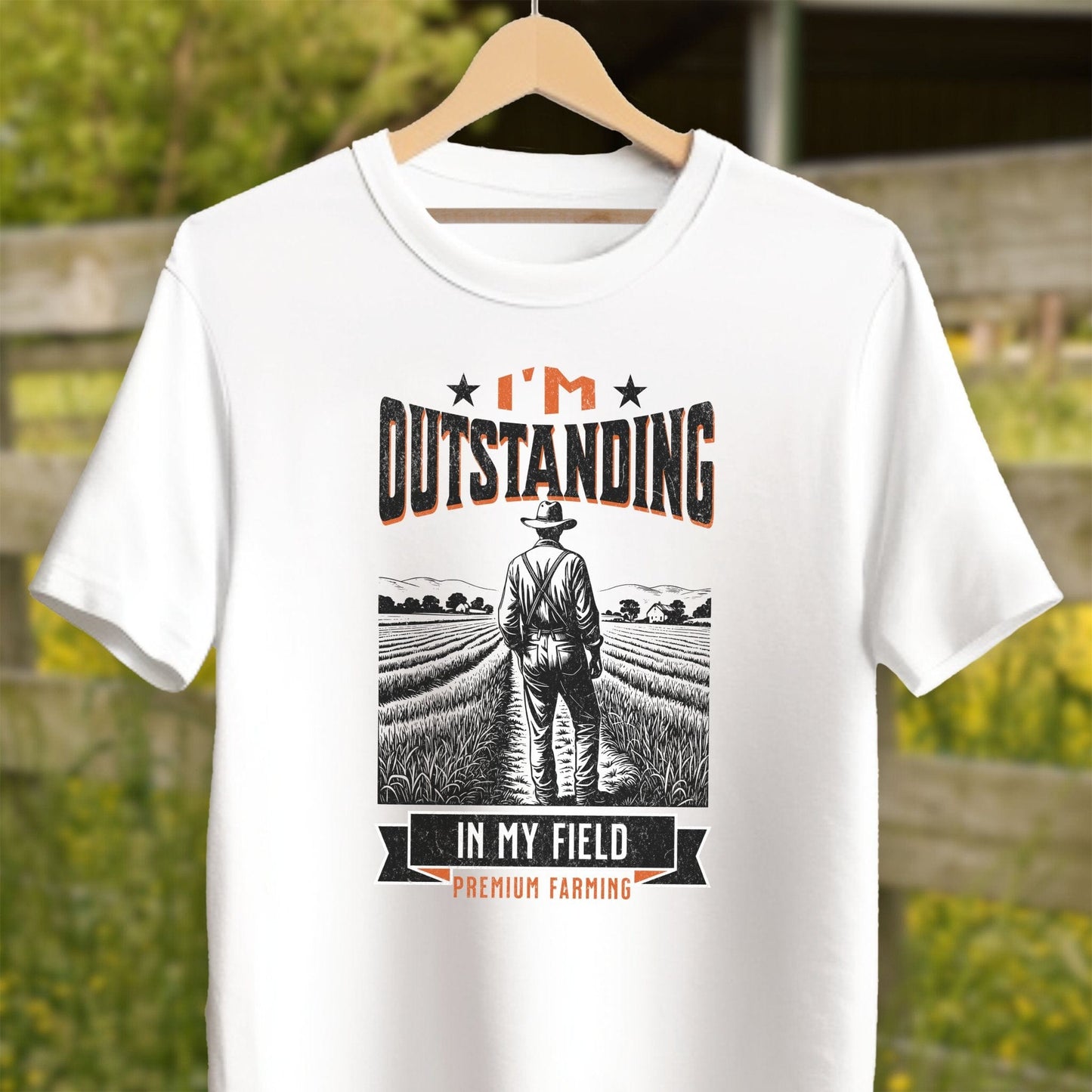 Physical Item Adult T-Shirt / White / XS Outstanding in My Field Shirt