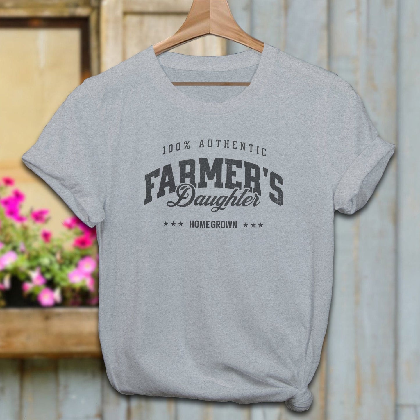 Physical Item Adult T-Shirt / XS / Athletic Heather 100% Authentic Farmers Daughter Shirt