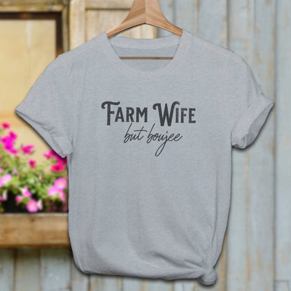 Physical Item Adult T-Shirt / XS / Athletic Heather Farm Wife but Boujee Shirt