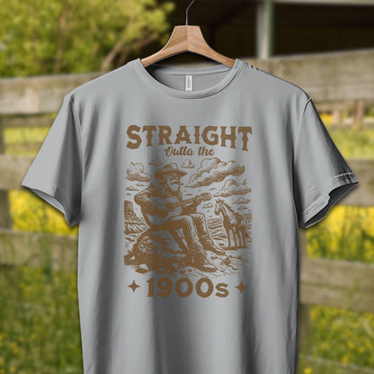 Physical Item Adult T-Shirt / XS / Athletic Heather Straight Outta the 1900s Guy Shirt