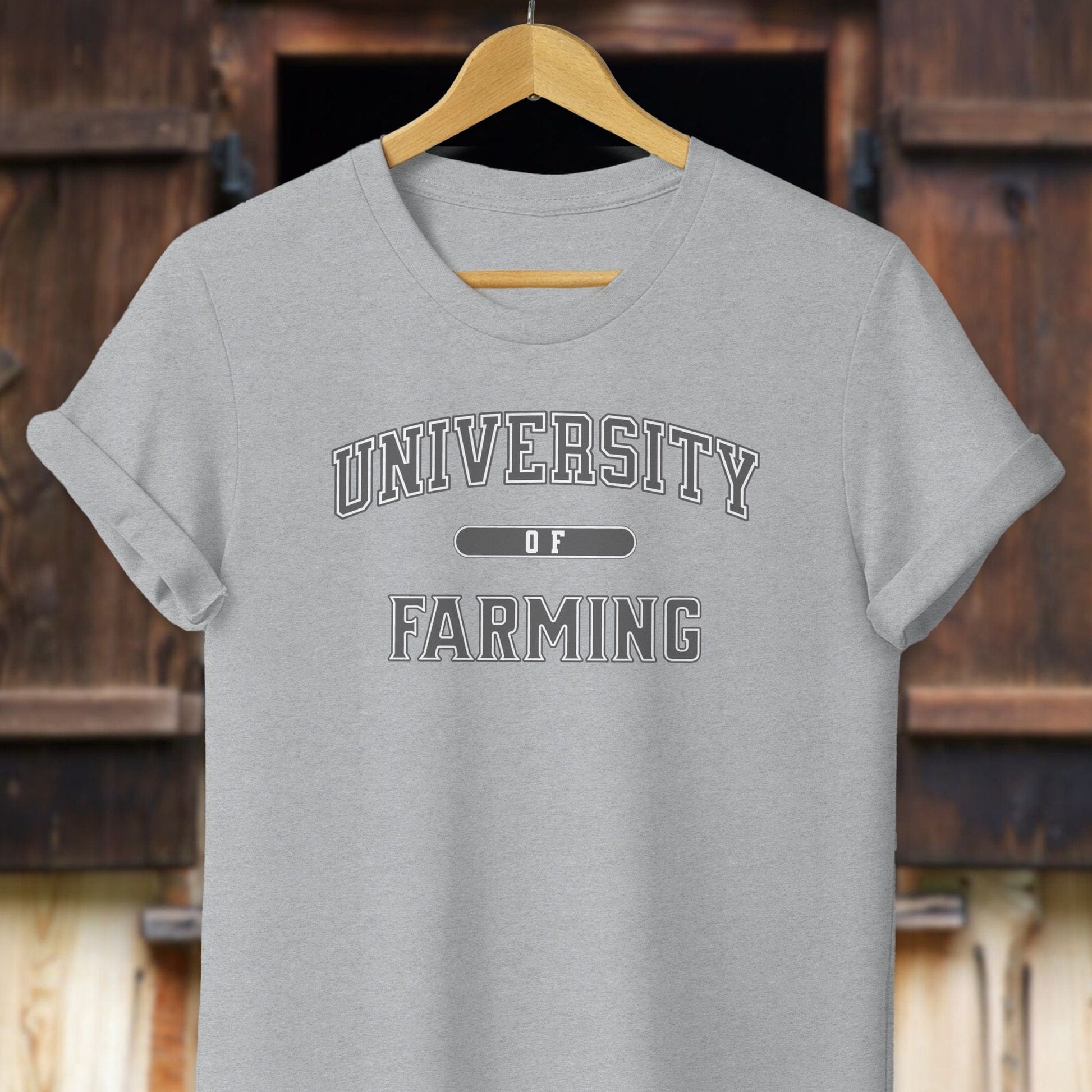 Physical Item Adult T-Shirt / XS / Athletic Heather University Of Farming Shirt