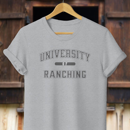 Physical Item Adult T-Shirt / XS / Athletic Heather University of Ranching Shirt