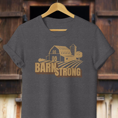 Physical Item Adult T-Shirt / XS / Dark Grey Heather Barn Strong Shirt