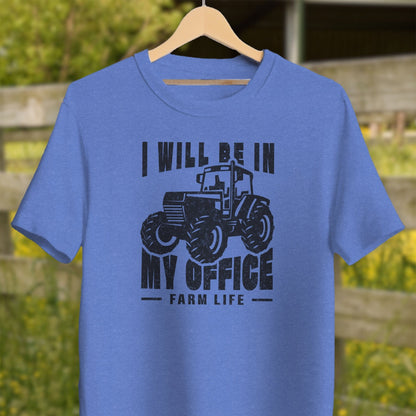 Physical Item Adult T-Shirt / XS / Heather Columbia Blue I Will Be In My Office Shirt