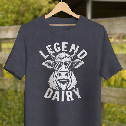 Physical Item Adult T-Shirt / XS / Heather Navy Legend Dairy Shirt