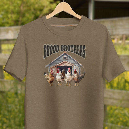 Physical Item Adult T-Shirt / XS / Heather Olive Brood Brothers Shirt