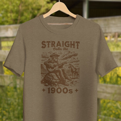 Physical Item Adult T-Shirt / XS / Heather Olive Straight Outta The 1900s Shirt