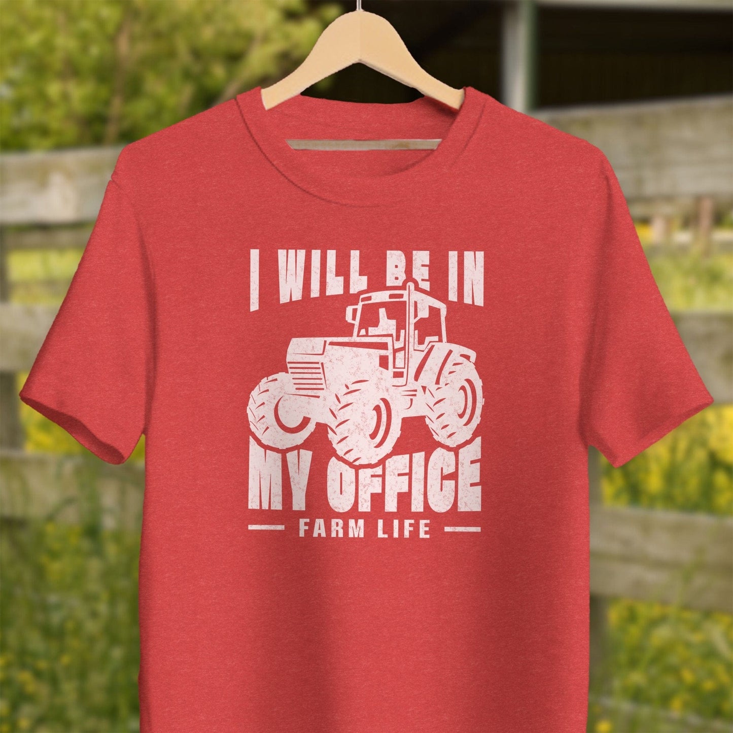 Physical Item Adult T-Shirt / XS / Heather Red I Will Be In My Office Shirt