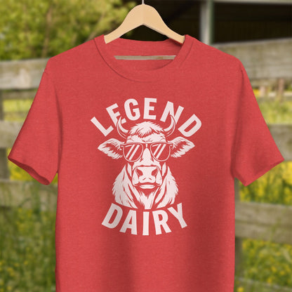 Physical Item Adult T-Shirt / XS / Heather Red Legend Dairy Shirt