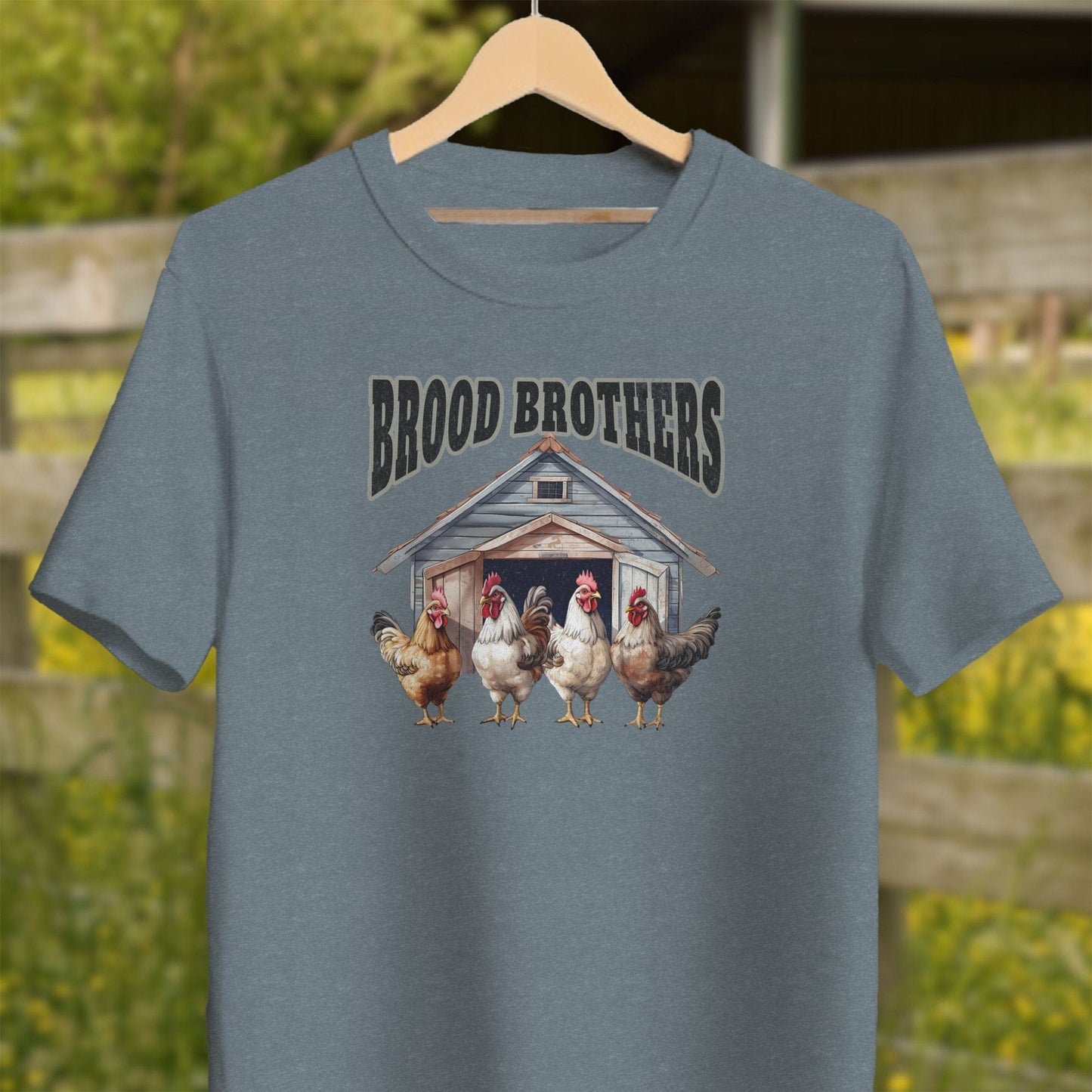 Physical Item Adult T-Shirt / XS / Heather Slate Brood Brothers Shirt