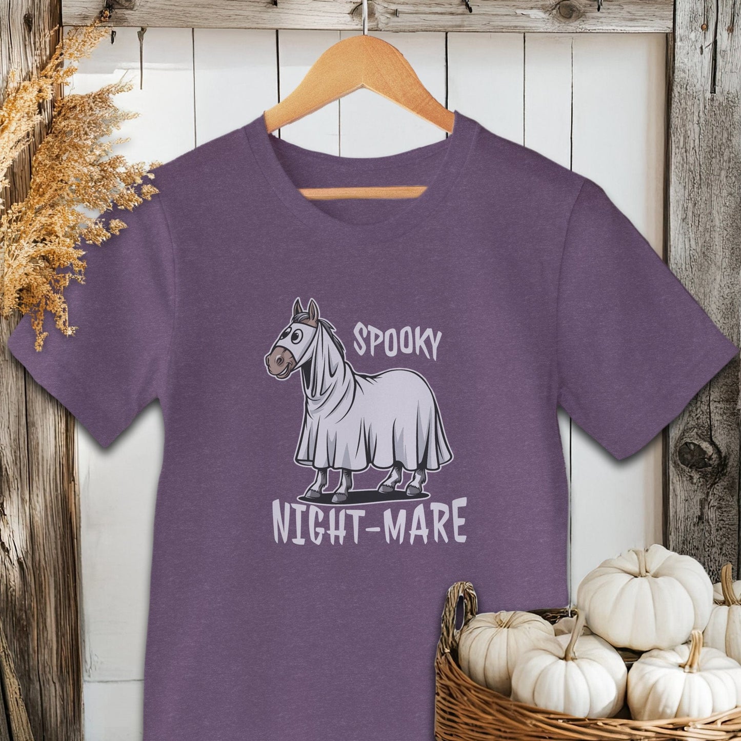 Physical Item Adult T-shirt / XS / Heather Team Purple Spooky Nightmare Halloween Shirt