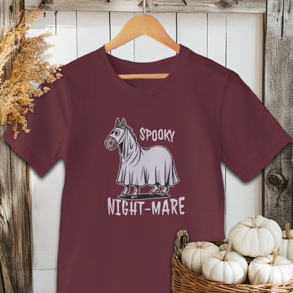 Physical Item Adult T-shirt / XS / Maroon Spooky Nightmare Halloween Shirt