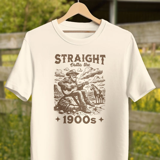 Physical Item Adult T-Shirt / XS / Natural Straight Outta The 1900s Shirt