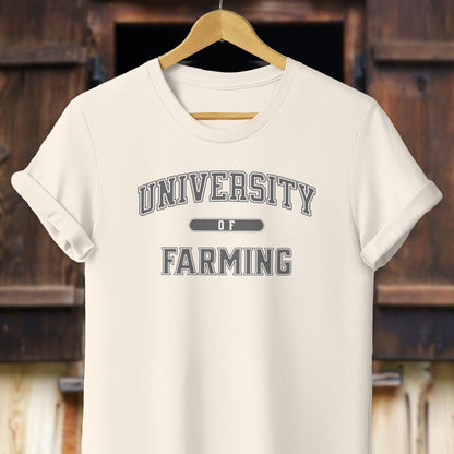 Physical Item Adult T-Shirt / XS / Natural University Of Farming Shirt