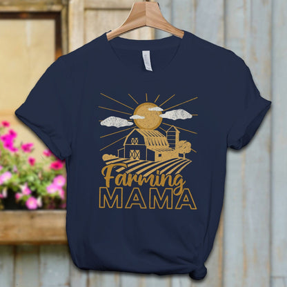 Physical Item Adult T-shirt / XS / Navy Farming Mama Shirt