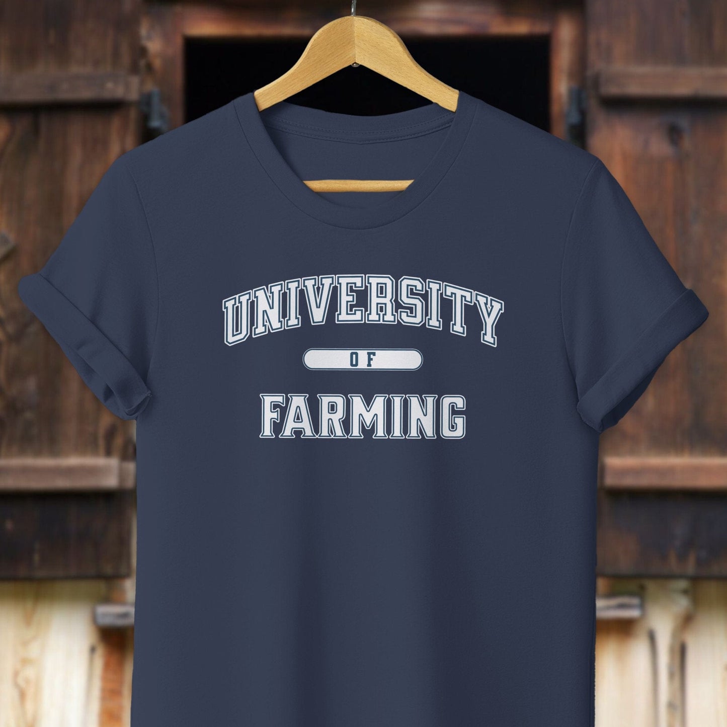 Physical Item Adult T-Shirt / XS / Navy University Of Farming Shirt