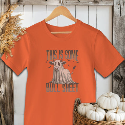 Physical Item Adult T-shirt / XS / Orange Bull Sheet Halloween Shirt