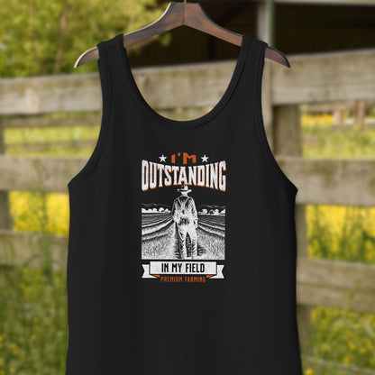 Physical Item Adult Tank Top / Black / XS Outstanding in My Field Shirt