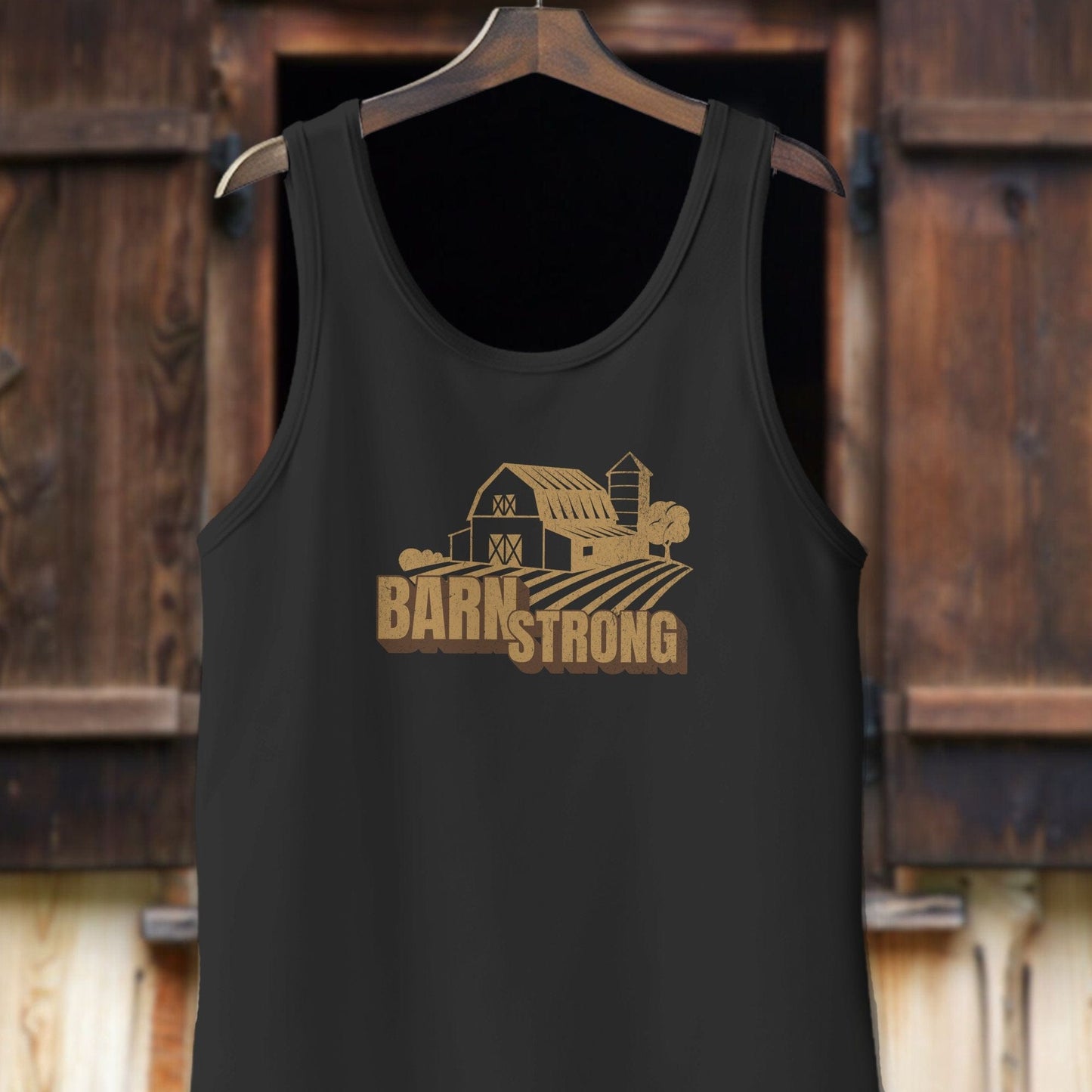 Physical Item Adult Tank Top / XS / Black Barn Strong Shirt