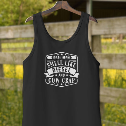 Physical Item Adult Tank Top / XS / Black Real Men Smell Like Diesel Shirt