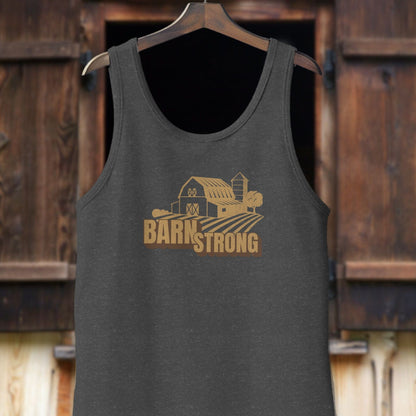 Physical Item Adult Tank Top / XS / Dark Gray Heather Barn Strong Shirt