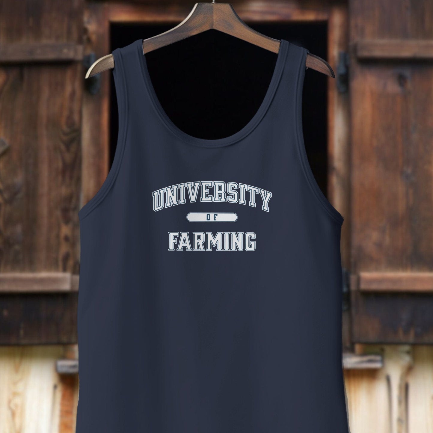 Physical Item Adult Tank Top / XS / Navy University Of Farming Shirt