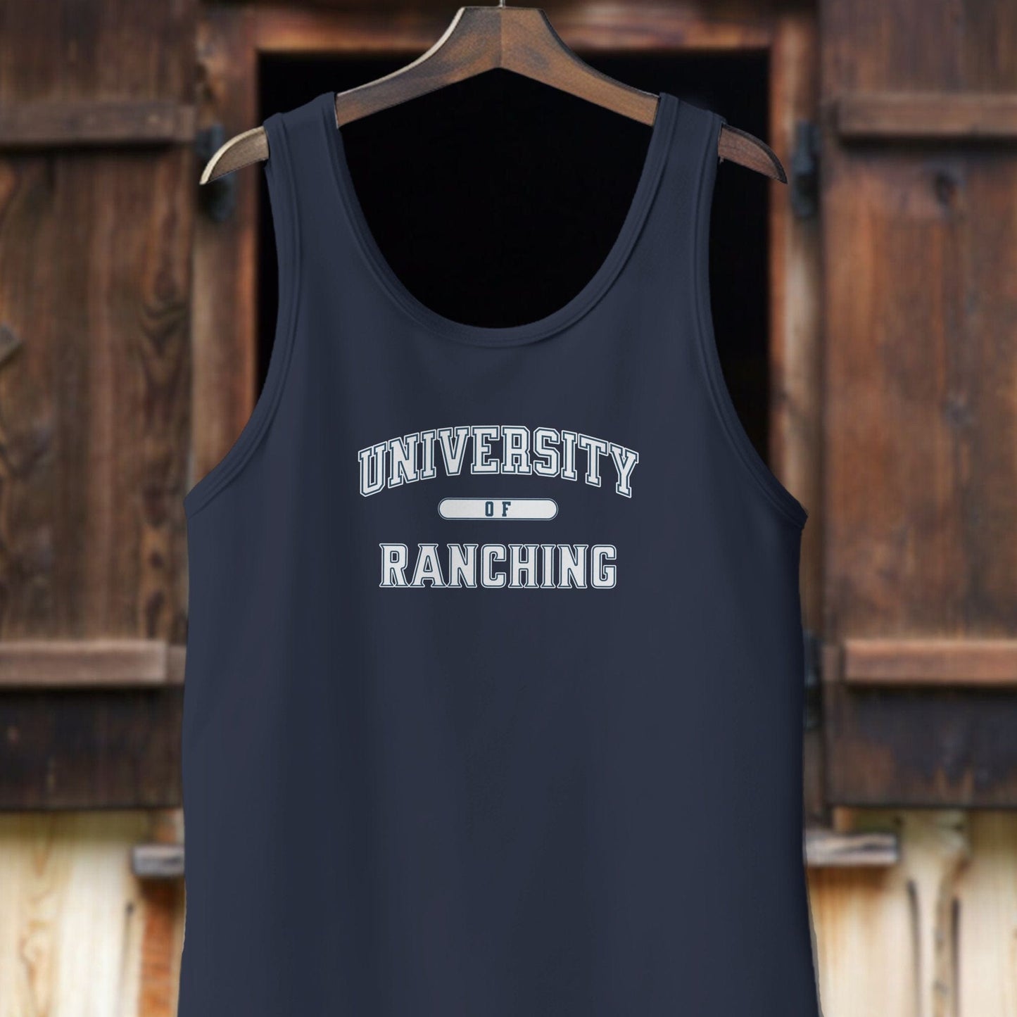 Physical Item Adult Tank Top / XS / Navy University of Ranching Shirt