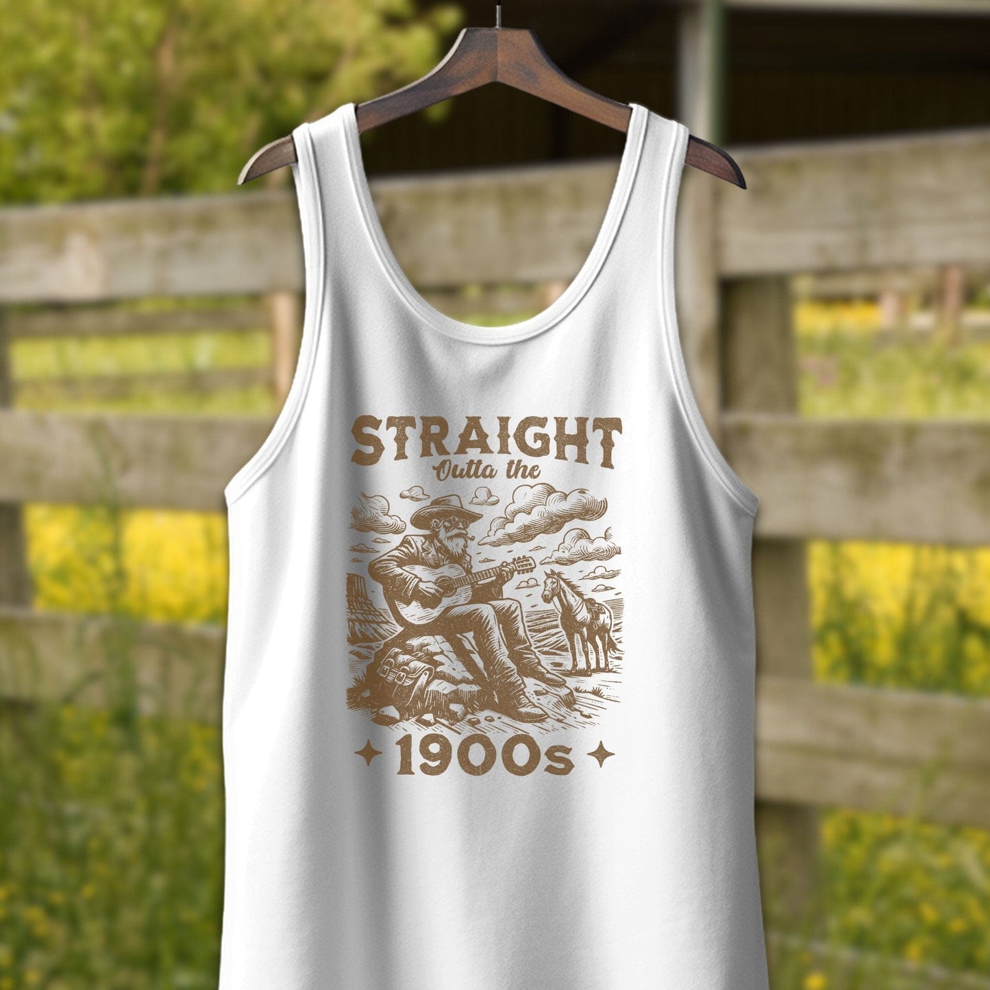 Physical Item Adult Tank Top / XS / White Straight Outta the 1900s Guy Shirt