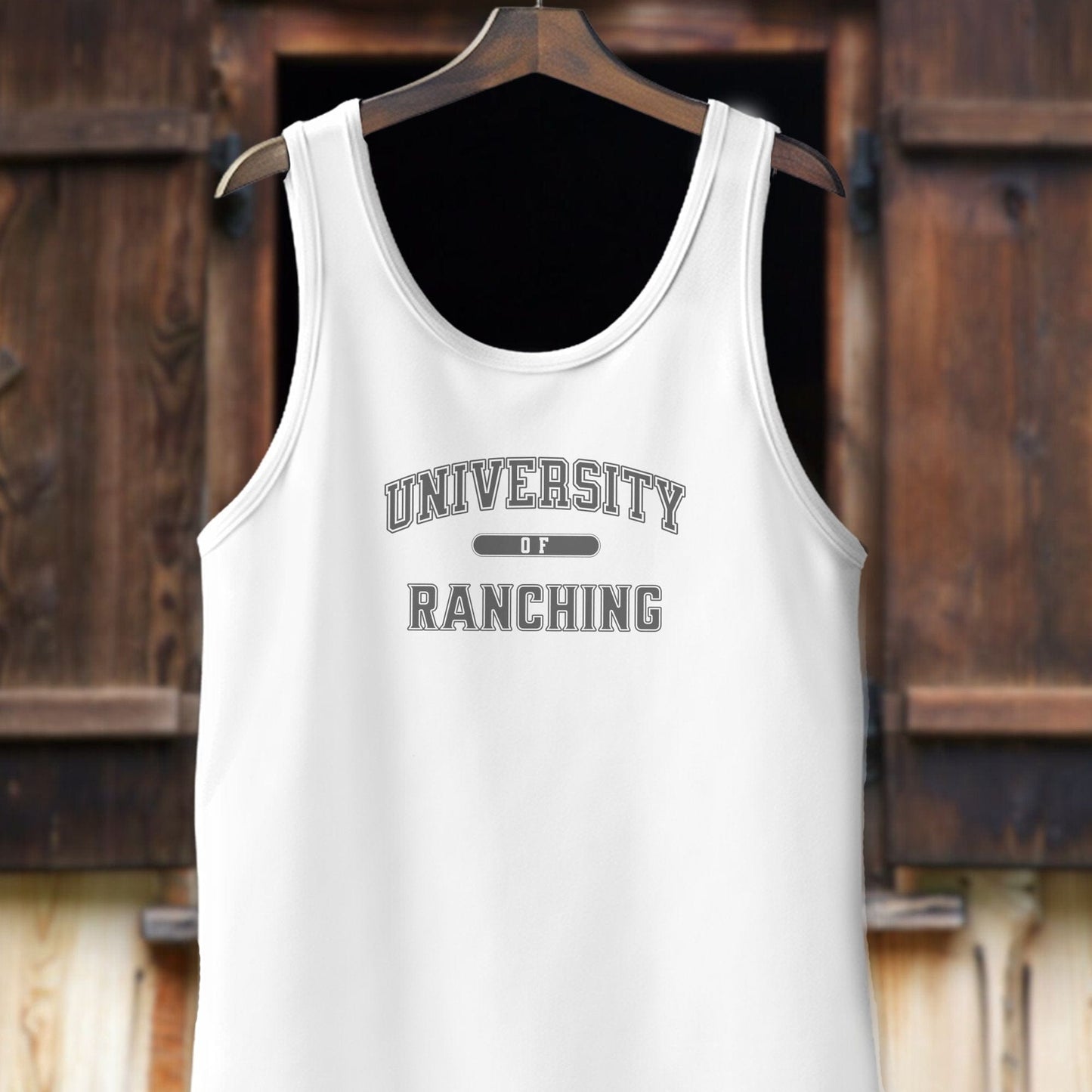 Physical Item Adult Tank Top / XS / White University of Ranching Shirt