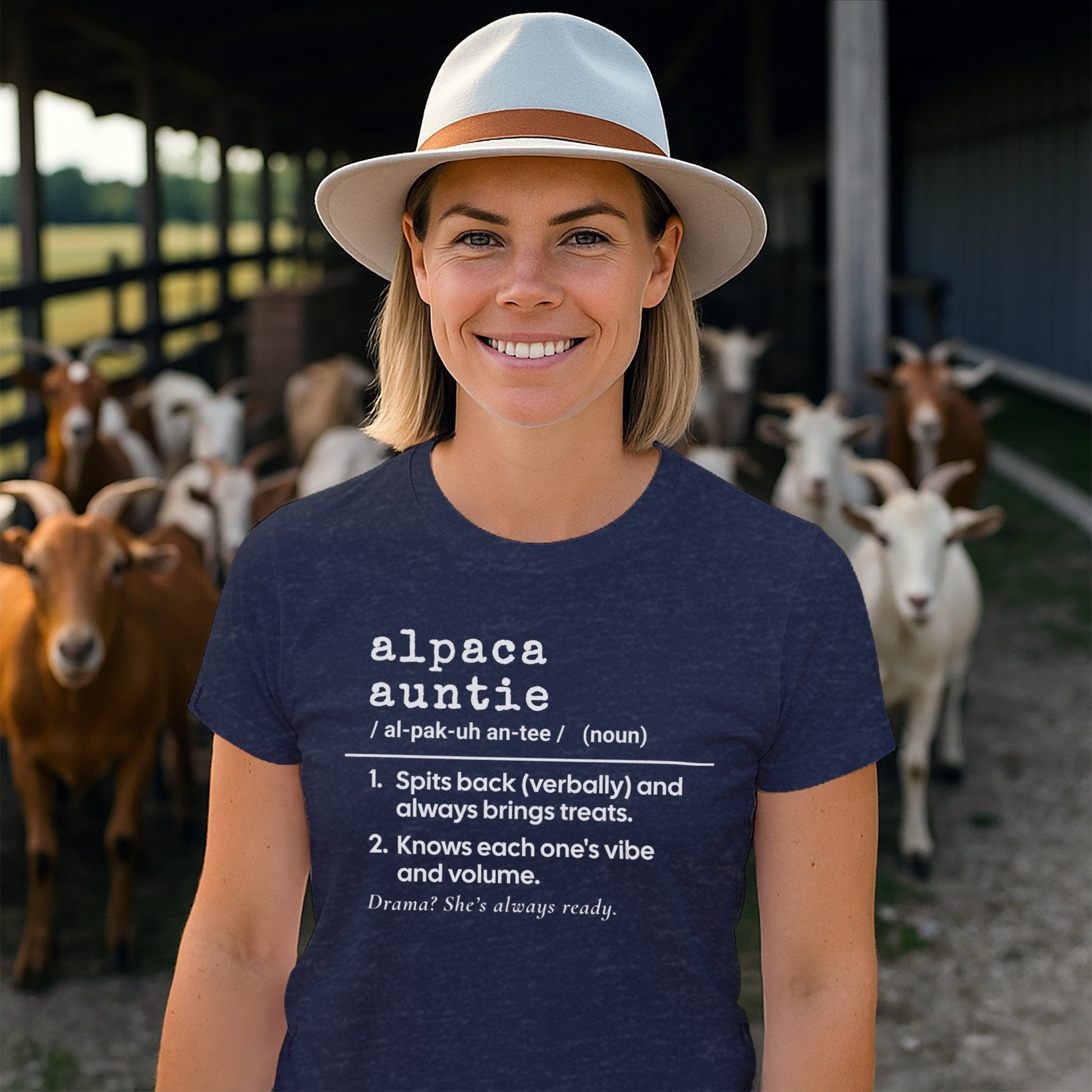 Physical Item Alpaca Auntie Definition T-shirt