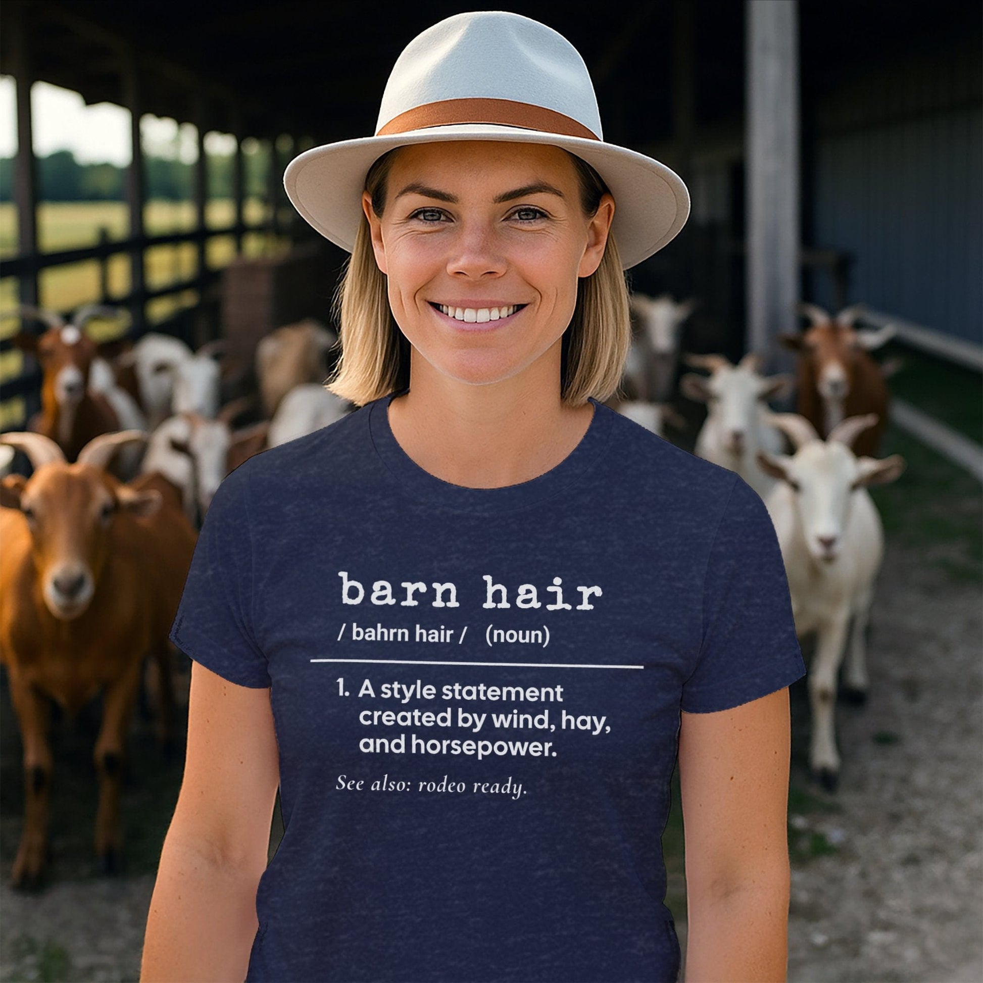 Physical Item Barn Hair Definition T-shirt
