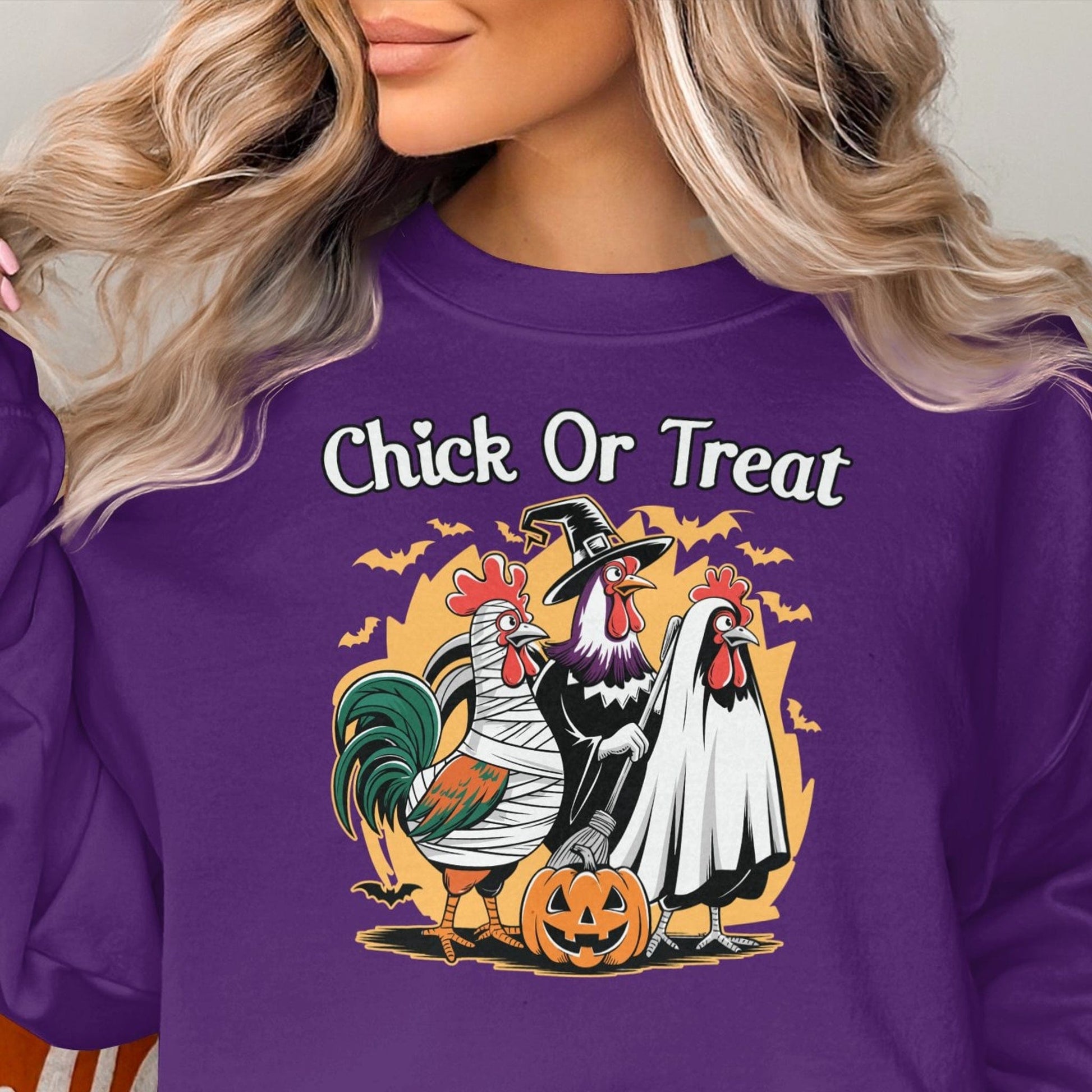 Physical Item Chick Or Treat Halloween Shirt