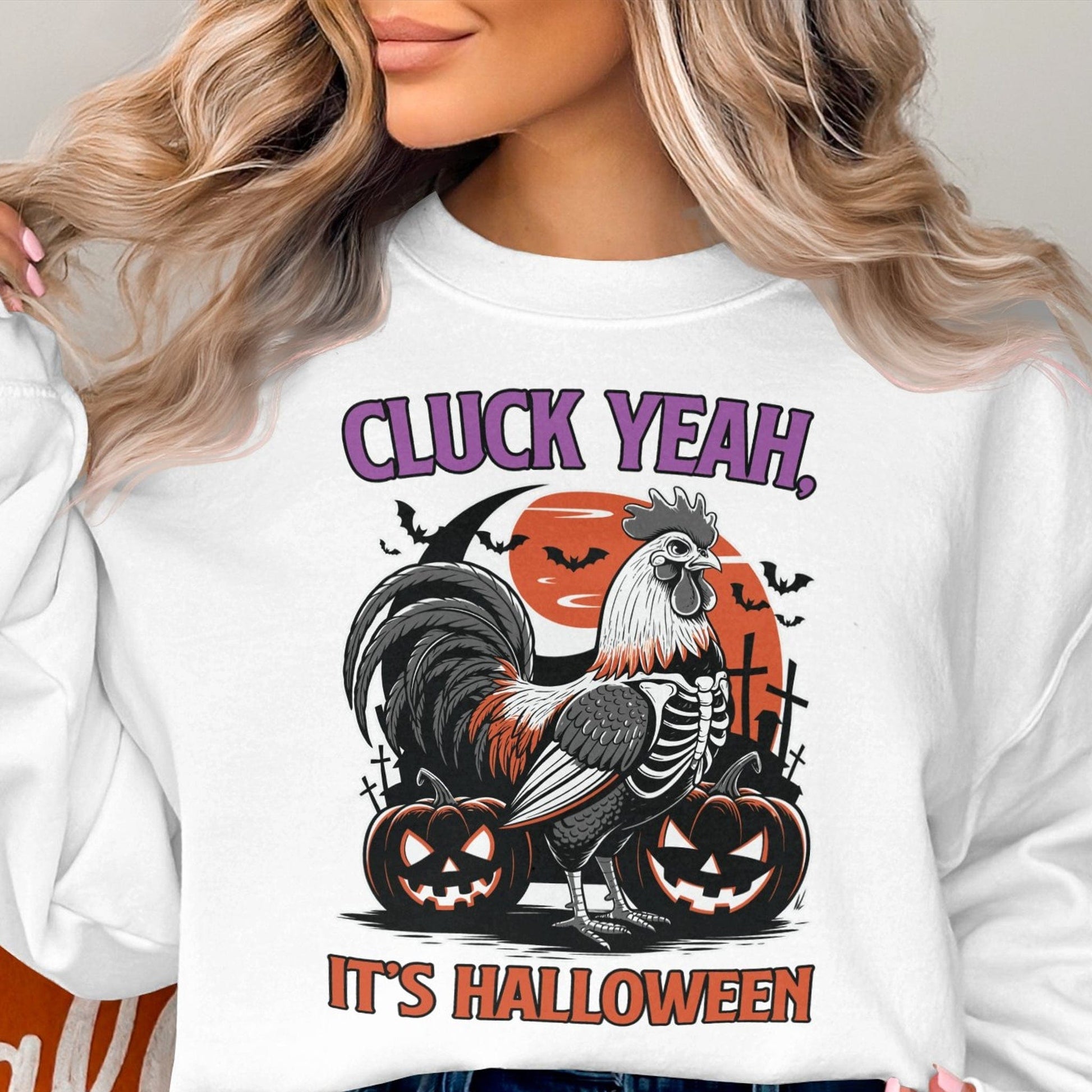 Physical Item Cluck Yeah It's Halloween Shirt