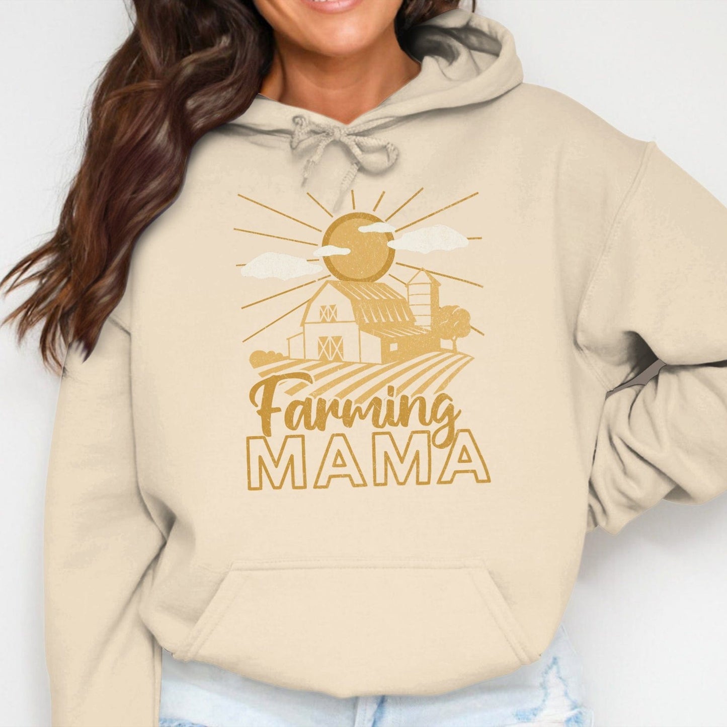 Physical Item Farming Mama Hoodie