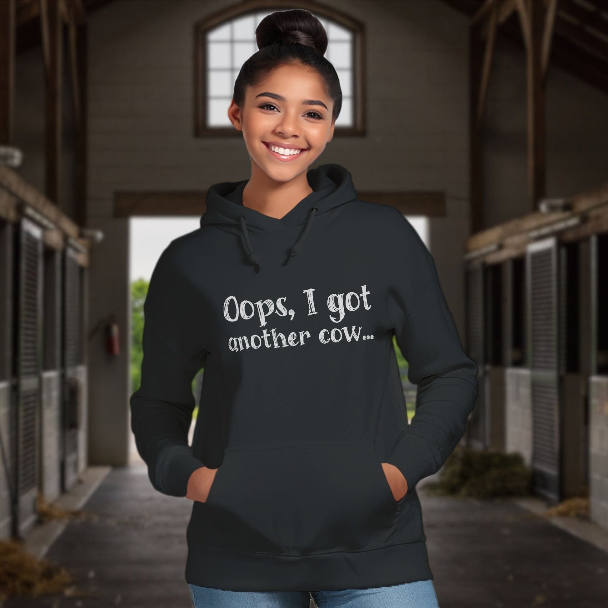Physical Item Oops Another Cow Hoodie