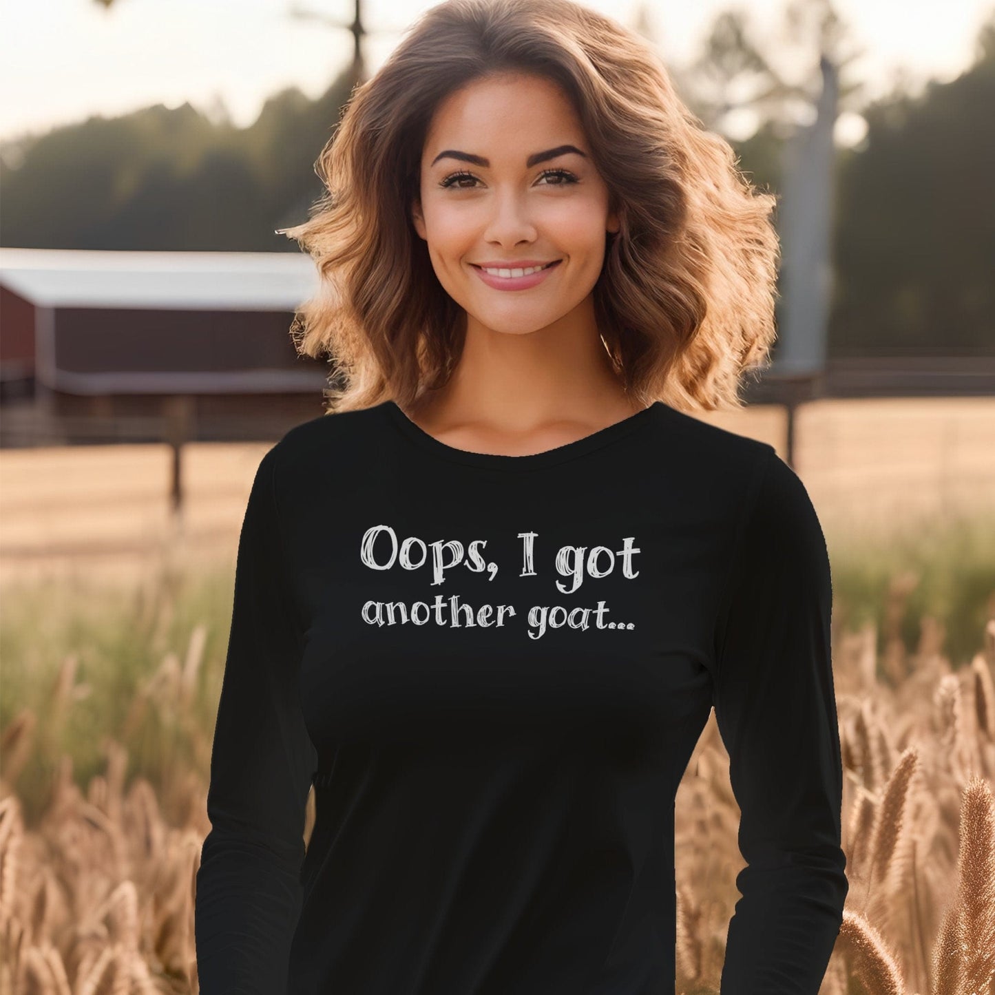 Physical Item Oops Another Goat Long Sleeve Tee