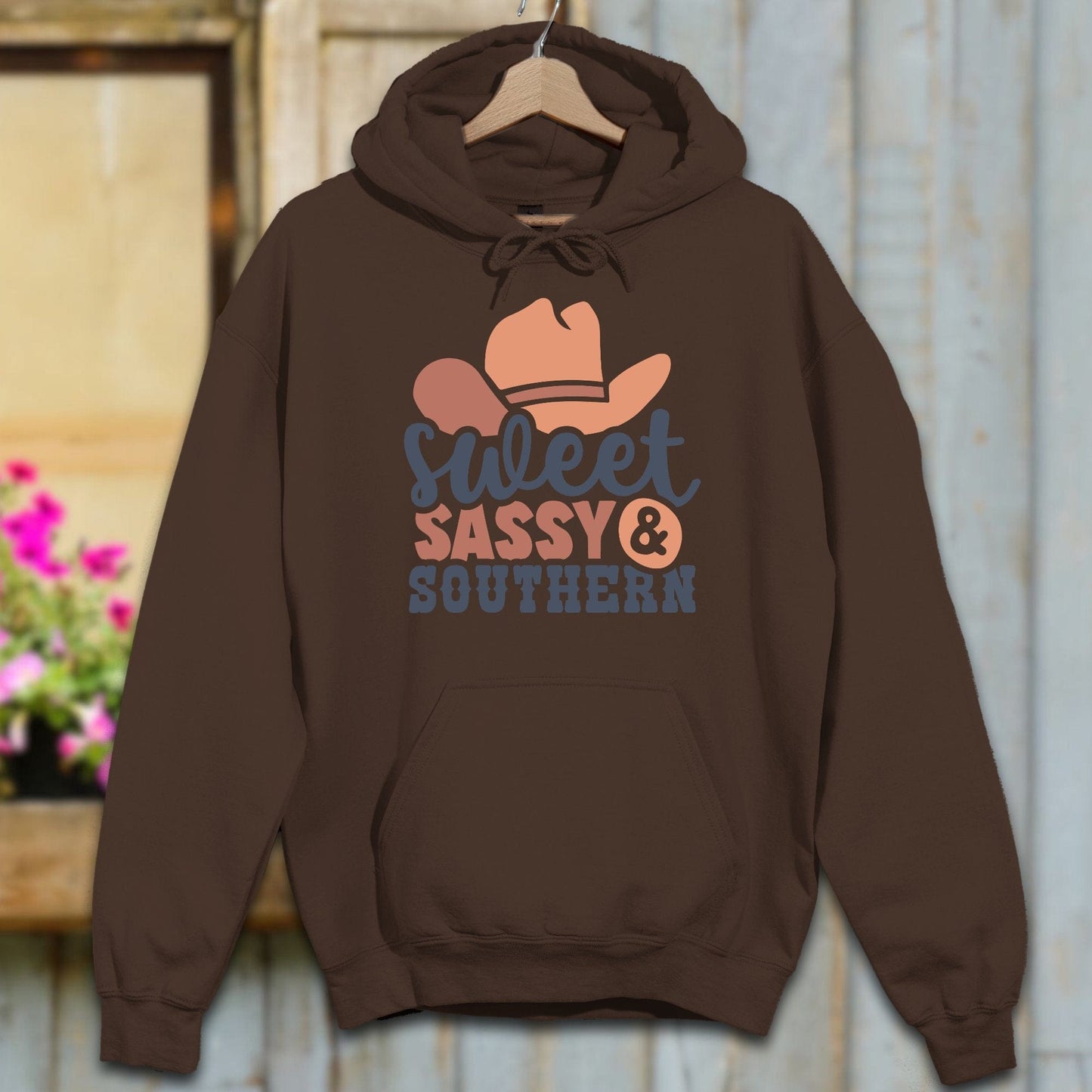 Physical Item S / Dark Chocolate Sweet Sassy Southern Cowgirl Hoodie