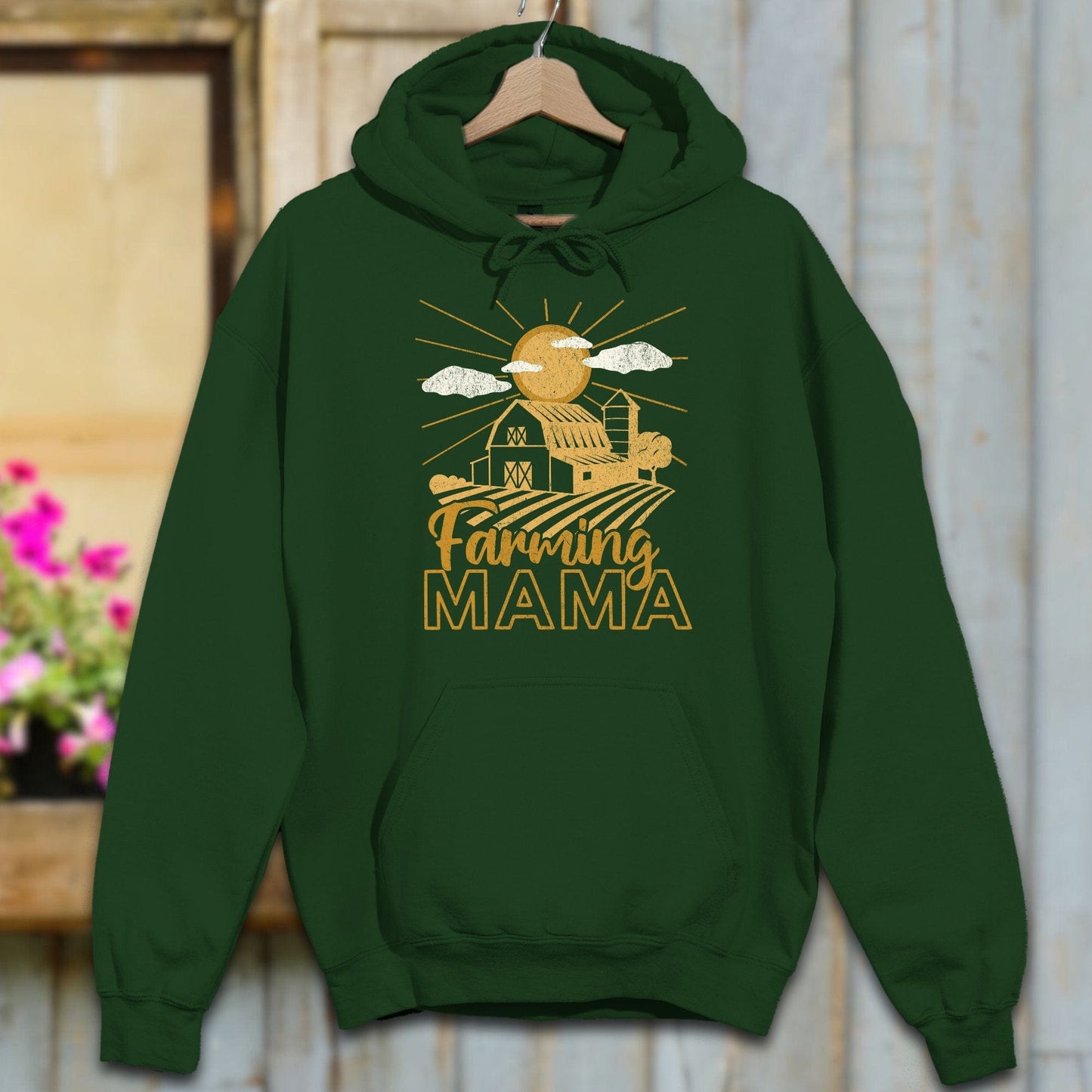 Physical Item S / Forest Green Farming Mama Hoodie