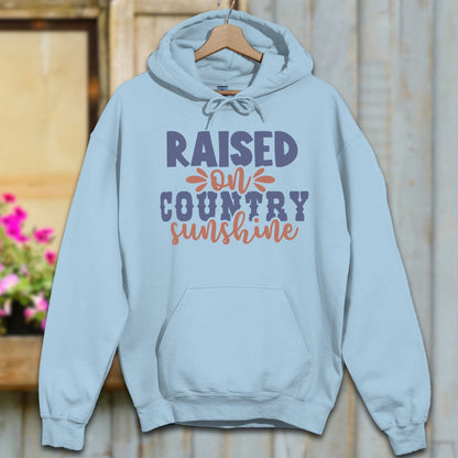 Physical Item S / Light Blue Raised on Country Sunshine Hoodie