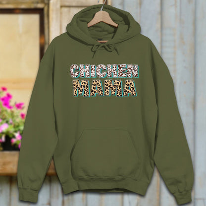 Physical Item S / Military Green Chicken Mama Fun Hoodie