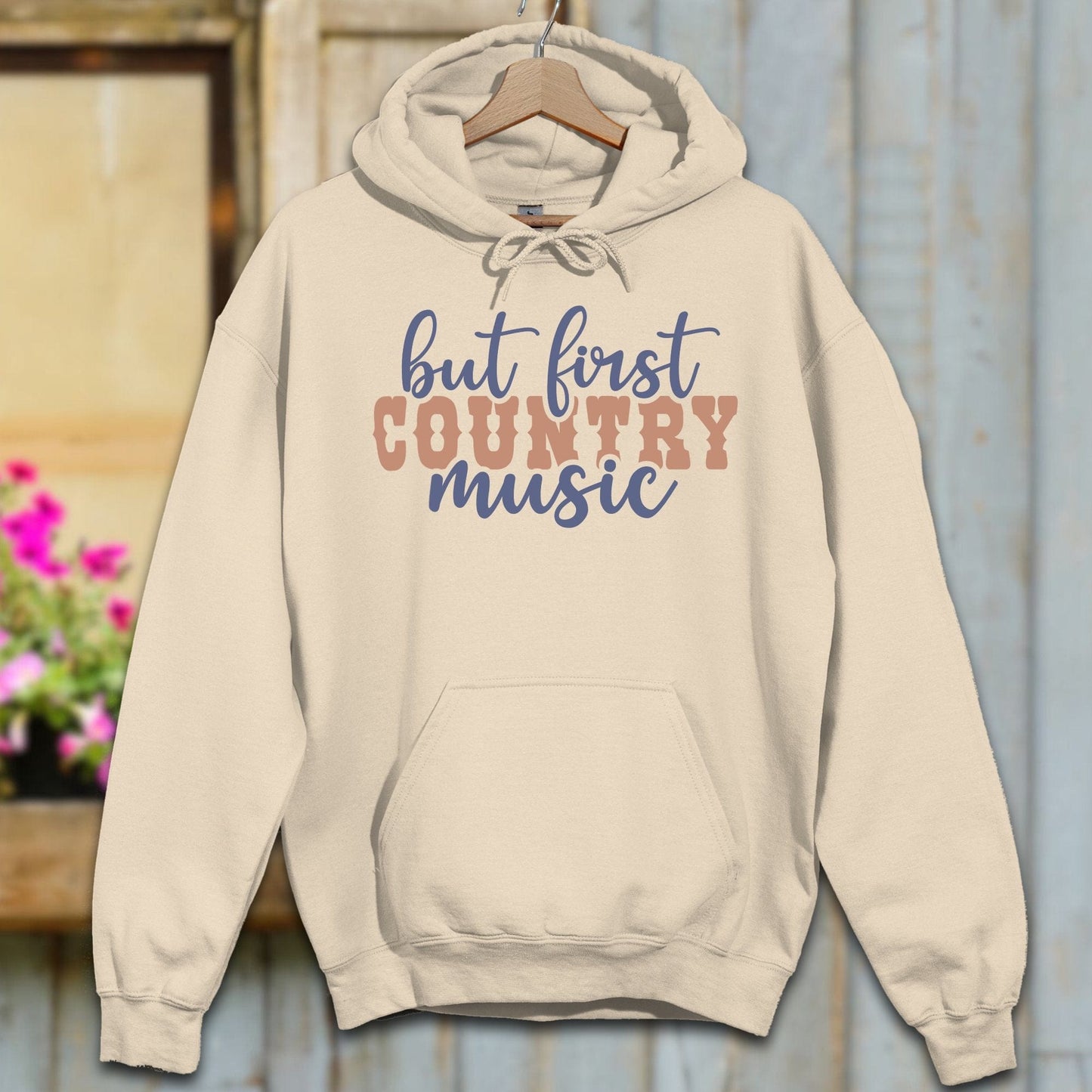 Physical Item S / Sand But First Country Music Hoodie