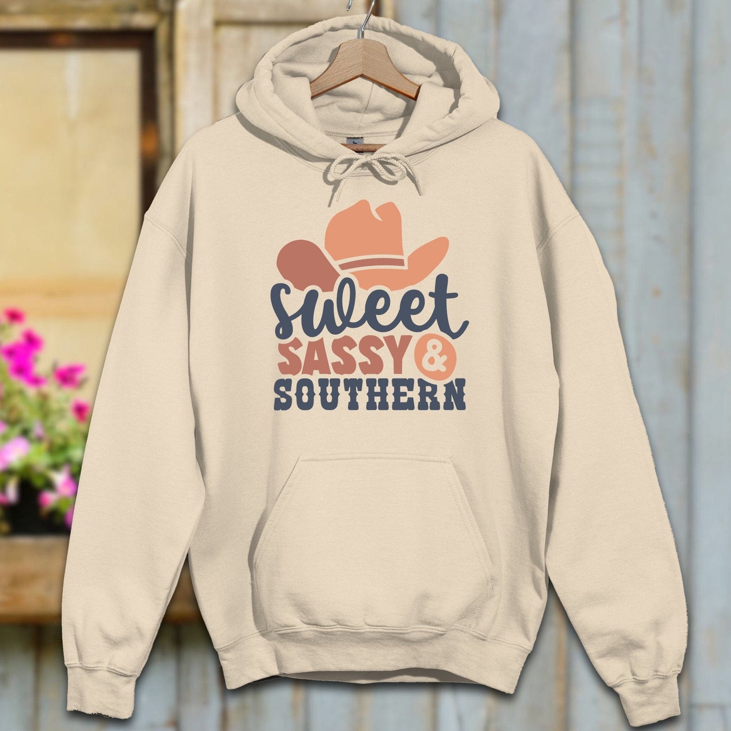 Physical Item S / Sand Sweet Sassy Southern Cowgirl Hoodie