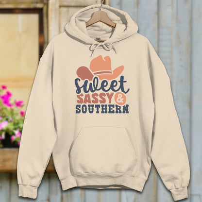 Physical Item S / Sand Sweet Sassy Southern Cowgirl Hoodie