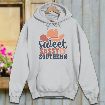 Physical Item S / Sport Grey Sweet Sassy Southern Cowgirl Hoodie