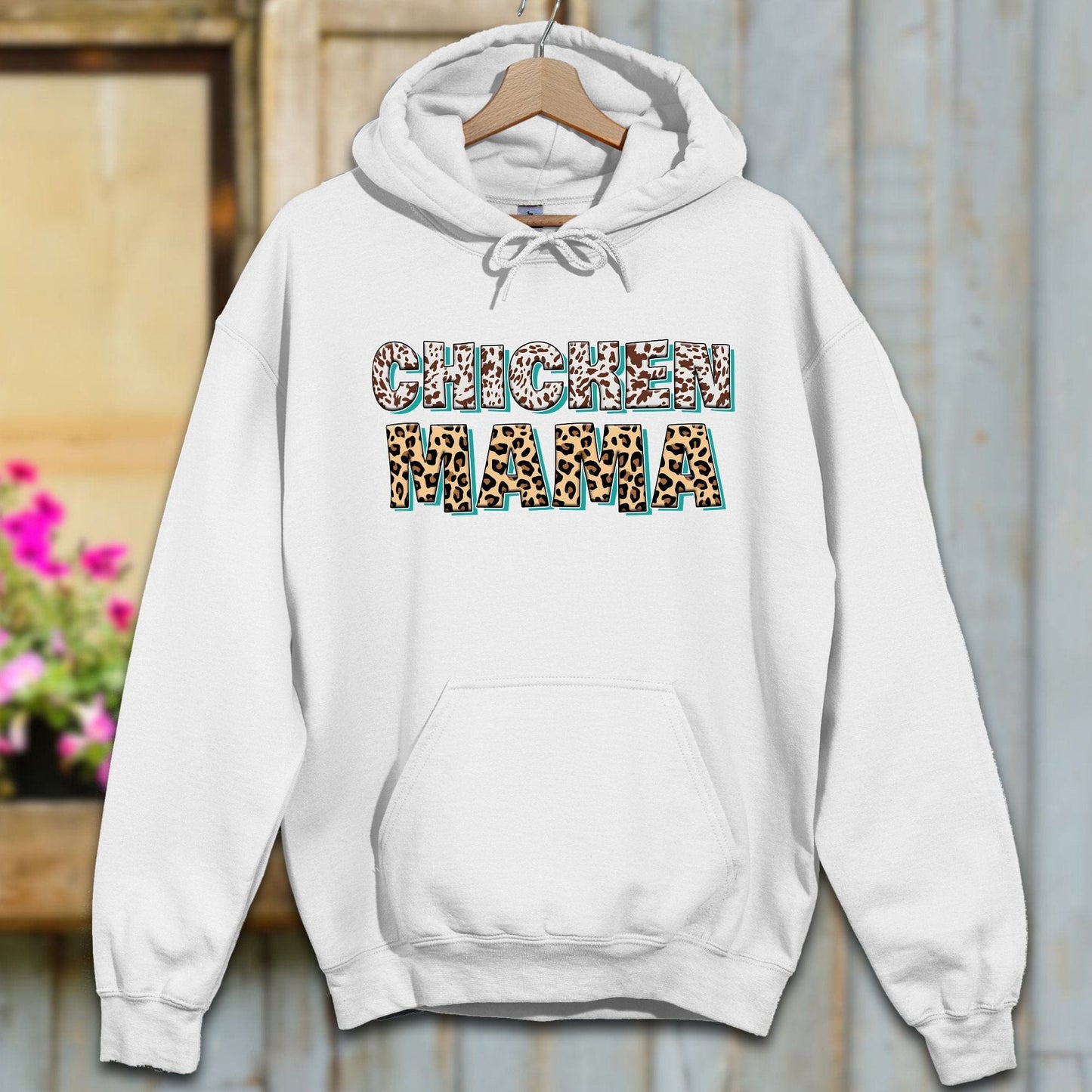 Physical Item S / White Chicken Mama Fun Hoodie