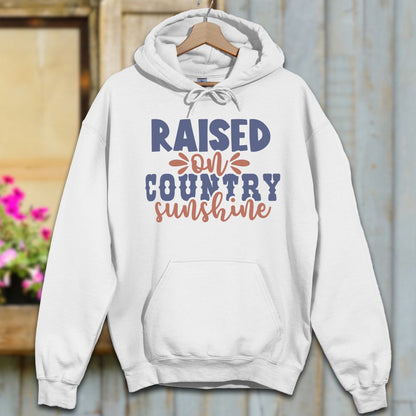 Physical Item S / White Raised on Country Sunshine Hoodie