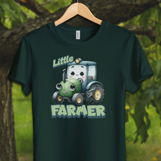 Physical Item T-Shirt Youth / Forest / S Little Farmer Tractor Youth Shirt