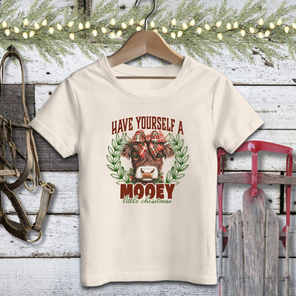 Physical Item Toddler T-shirt / 2T / Natural Mooey Little Christmas Youth Shirt