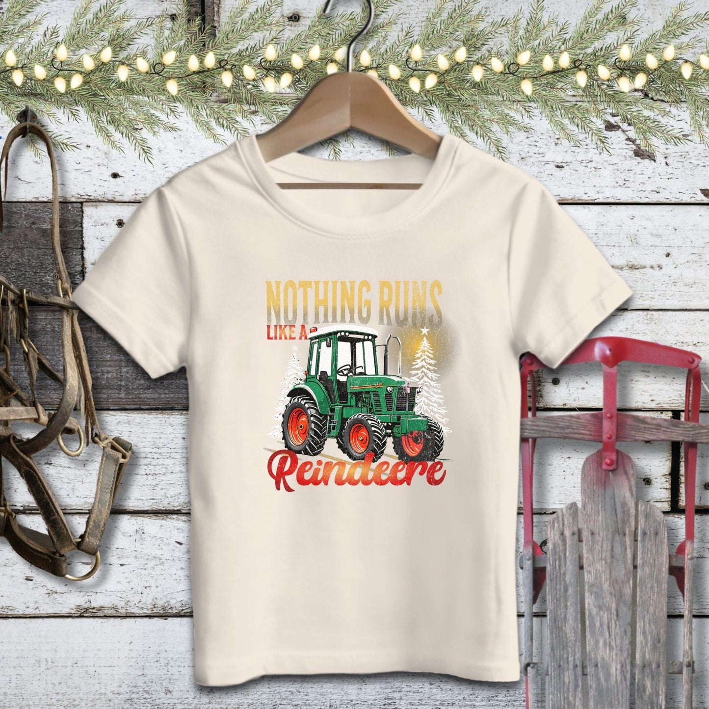 Physical Item Toddler T-shirt / 2T / Natural Nothing Runs Like A Reindeere Youth Shirt