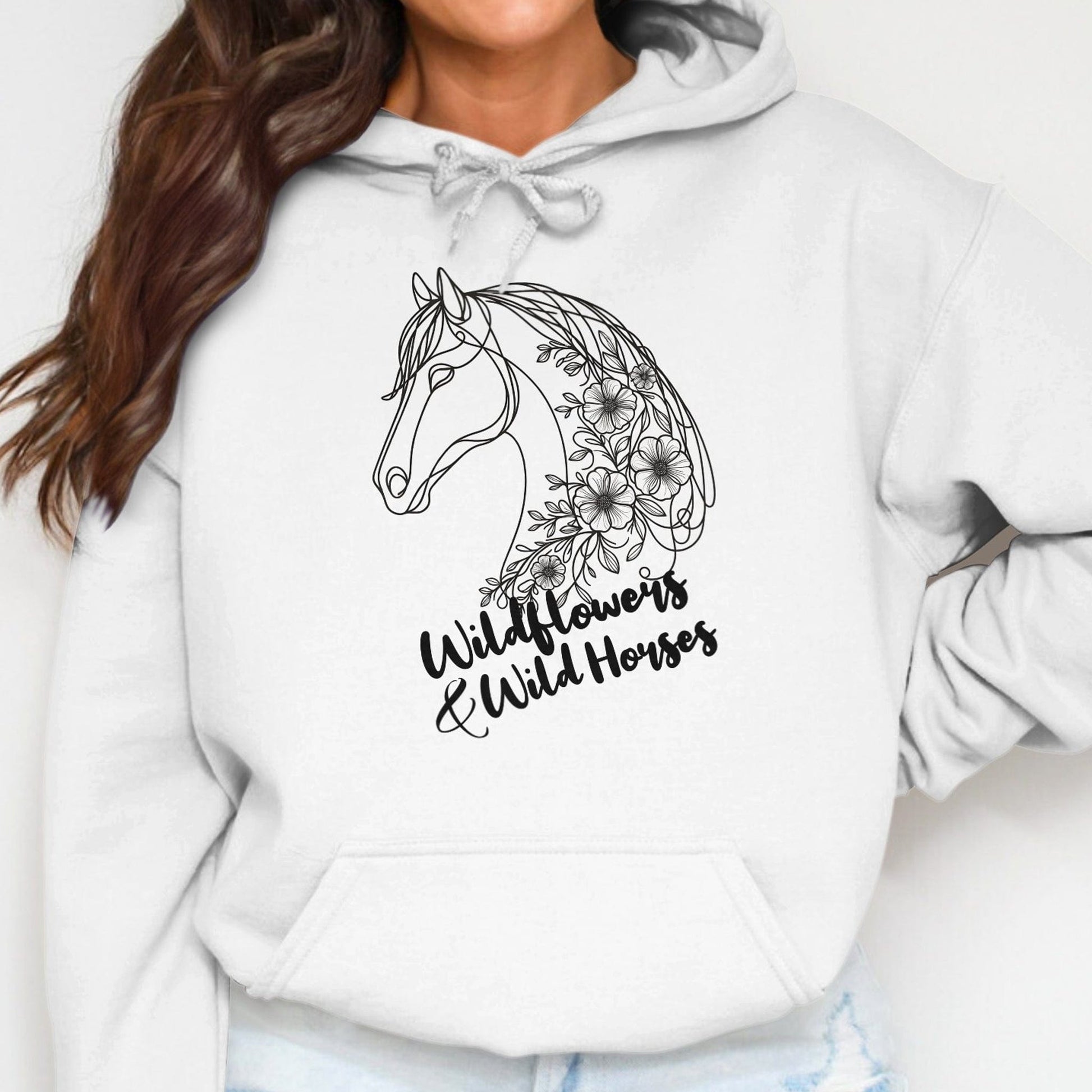 Physical Item Wildflowers And Wild Horses Hoodie